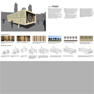 Mobiler Holzpavillon 2.Rang // Studie 2013
